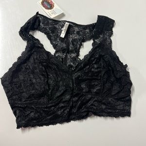 zenana black lace bralette 2x